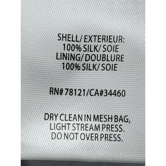 Eileen Fisher Silk Silver Metallic Sequined Tank Medium - Picture 4 of 7